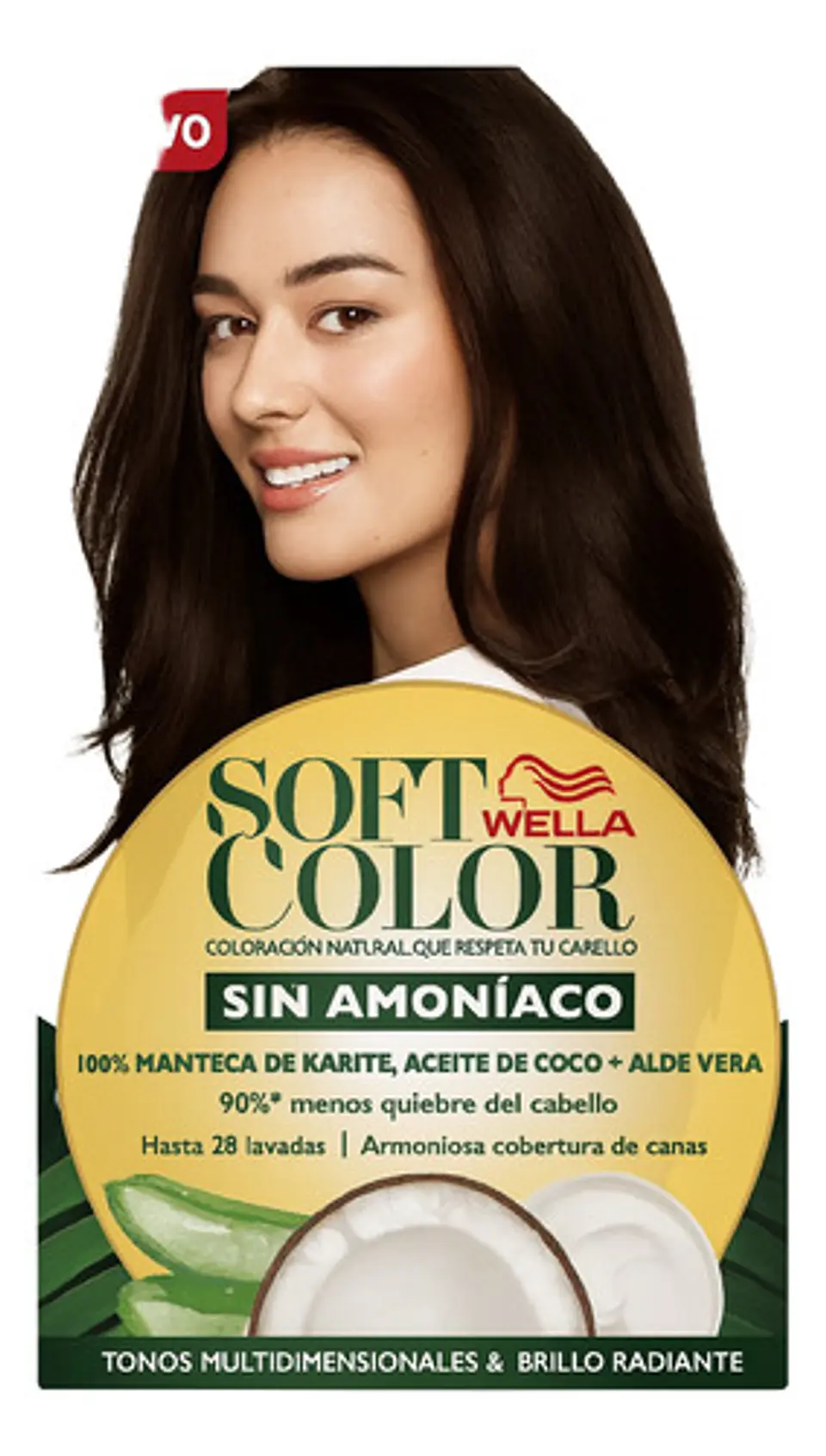 Tintura Perm. Hidratante Soft Color Castaño Oscuro 30 Wella 30 Castaño Oscuro 1