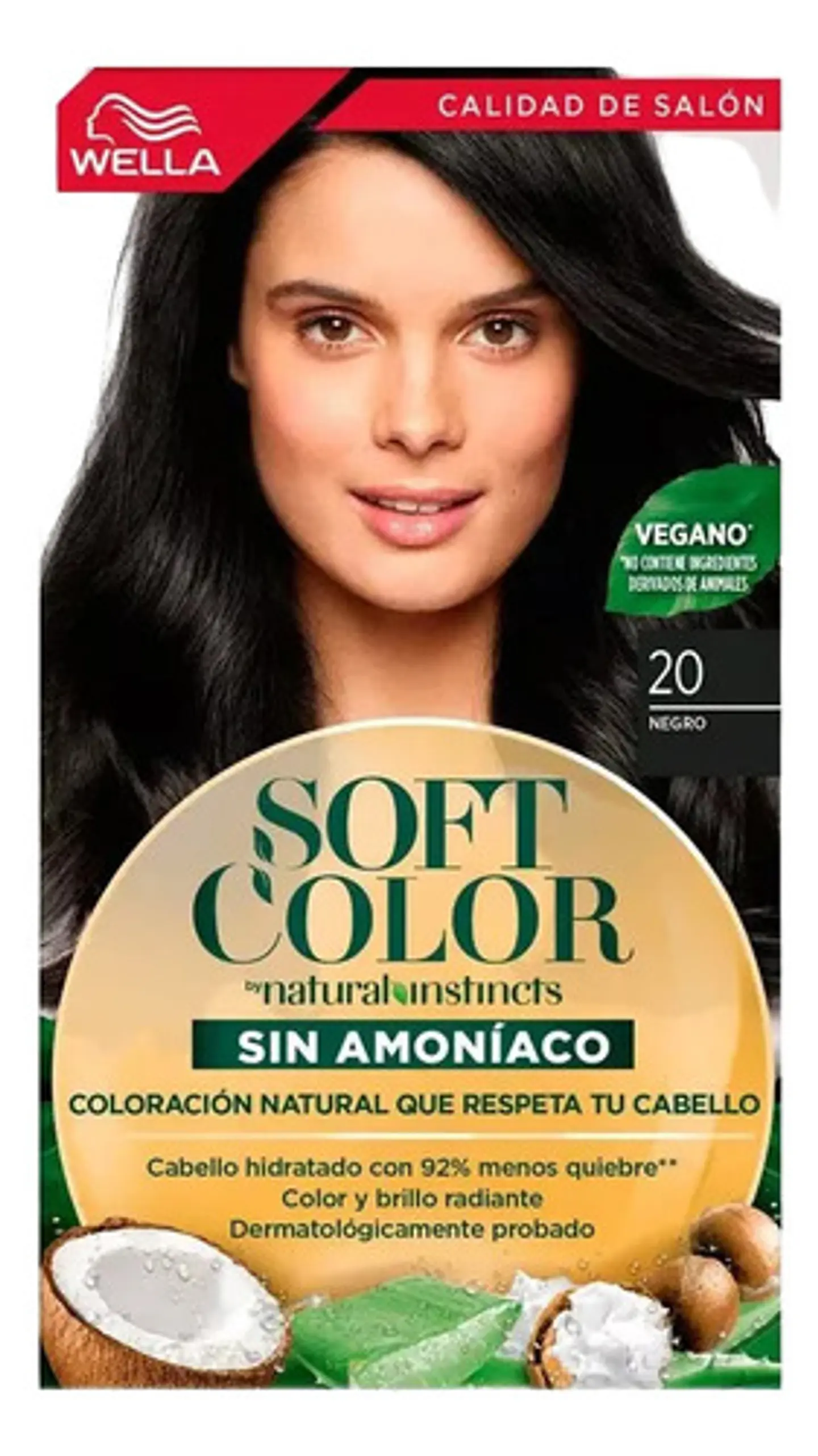 Tintura Wella Soft Color Tinte De Cabello Tono 20 Negro Para Cabello 1