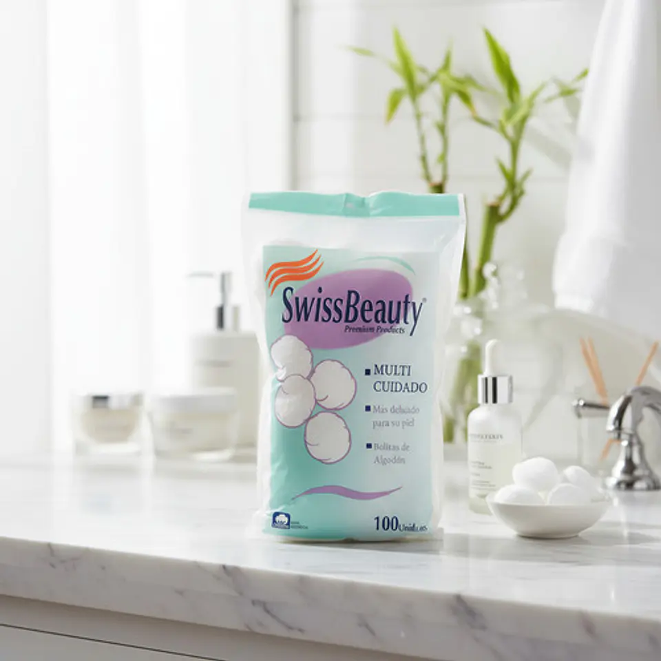 Swiss Beauty Copos De Algodón Para Cuidado Facial 3