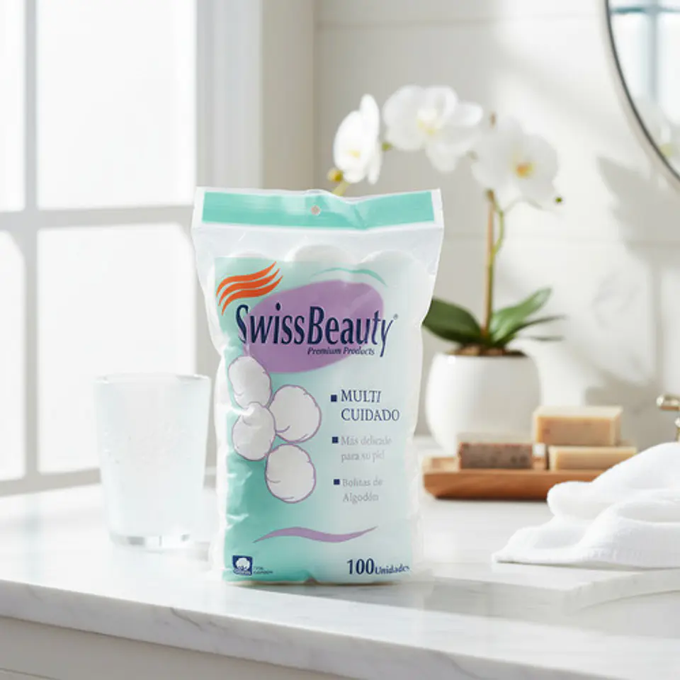 Swiss Beauty Copos De Algodón Para Cuidado Facial 4