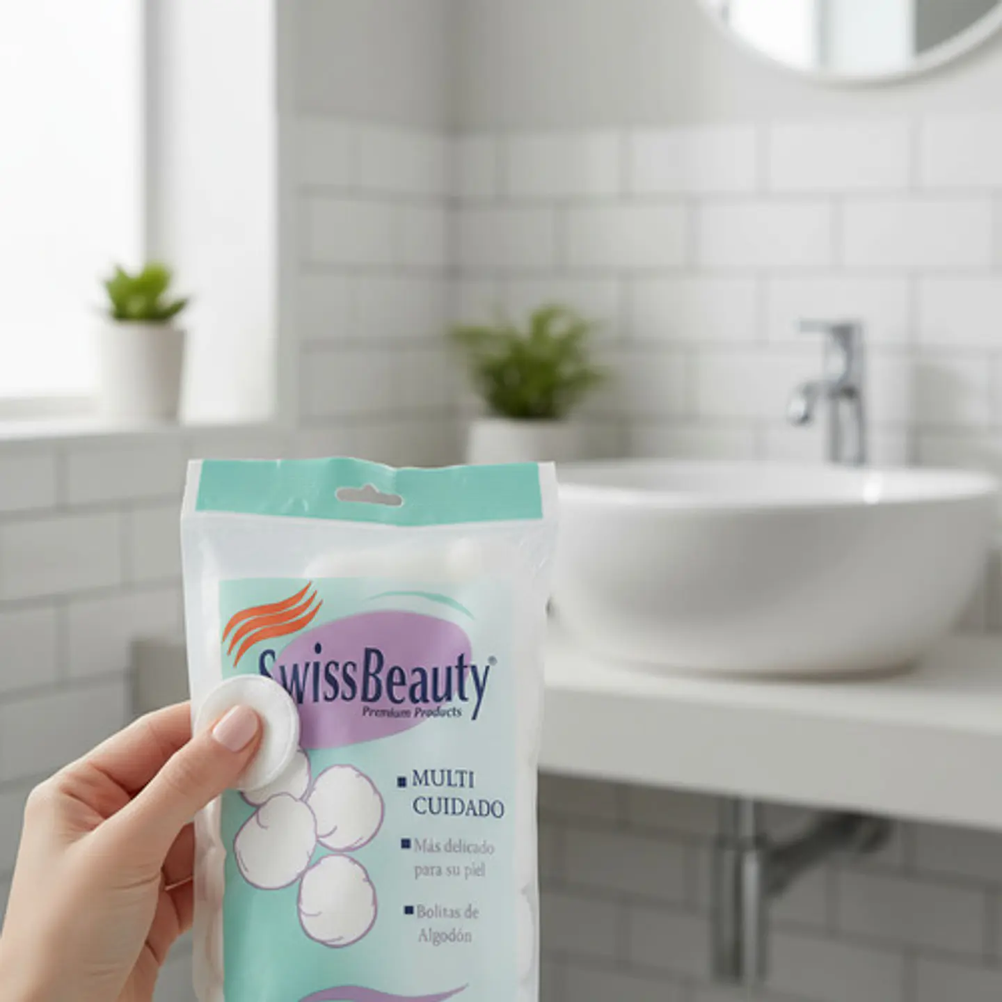 Swiss Beauty Copos De Algodón Para Cuidado Facial 5