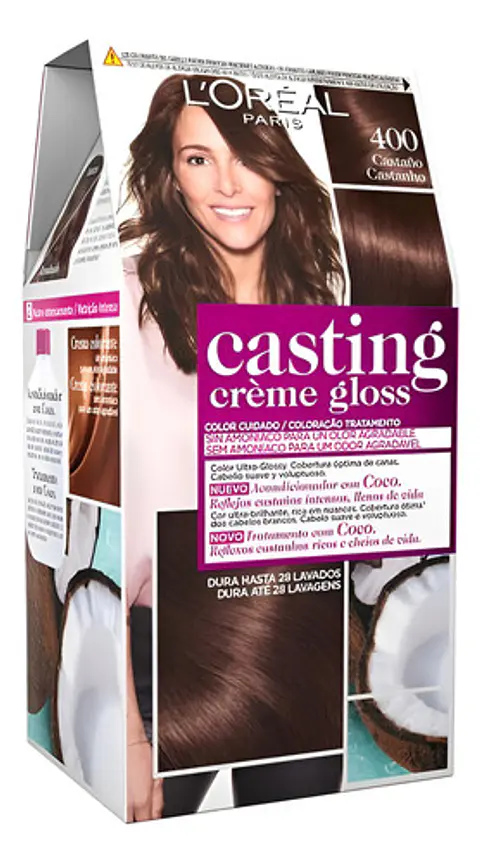 Tintura Casting Creme Gloss 400 Castaño Natural L'oreal 400 Castaño Natural