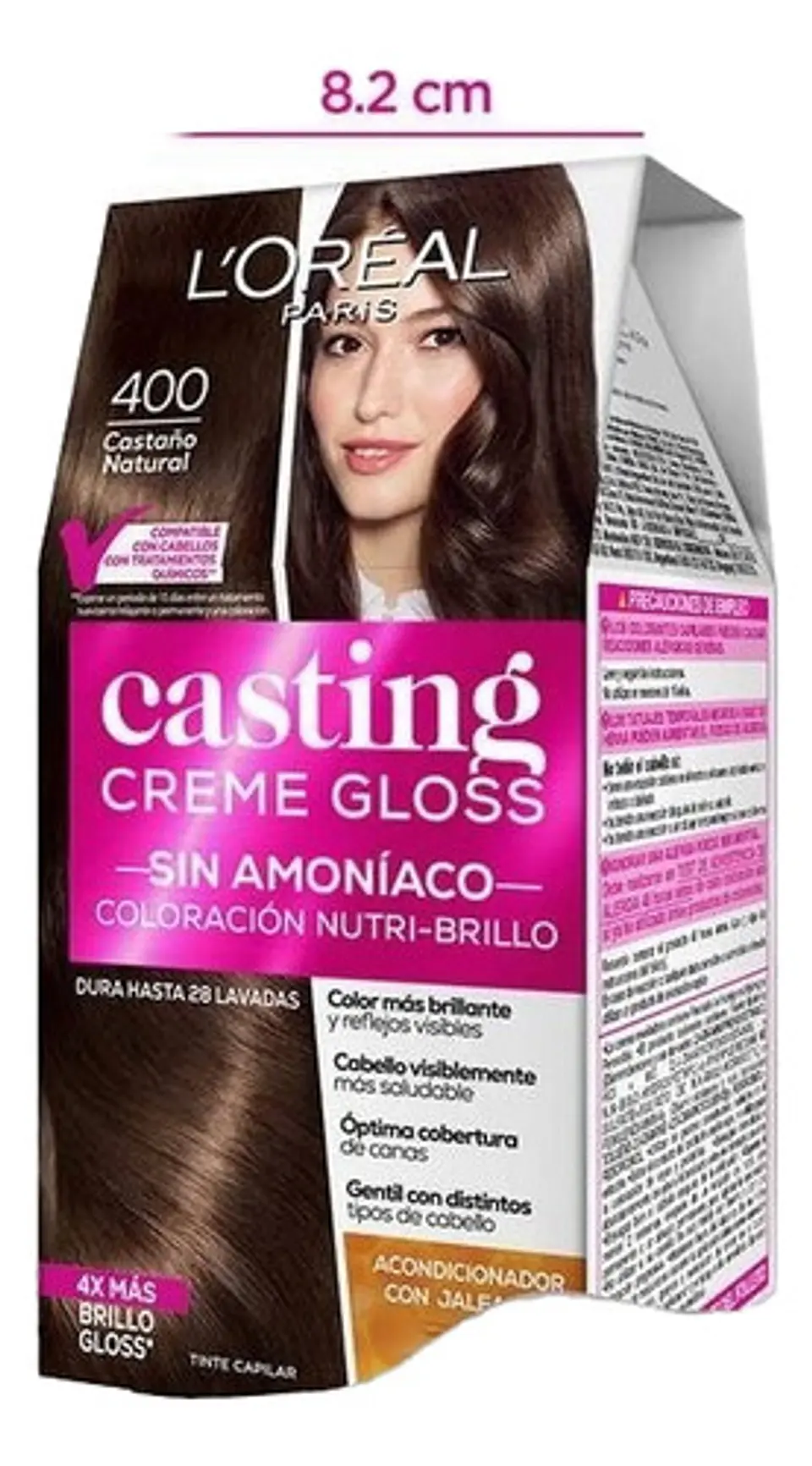 Tintura Casting Creme Gloss 400 Castaño Natural L'oreal 400 Castaño Natural 2