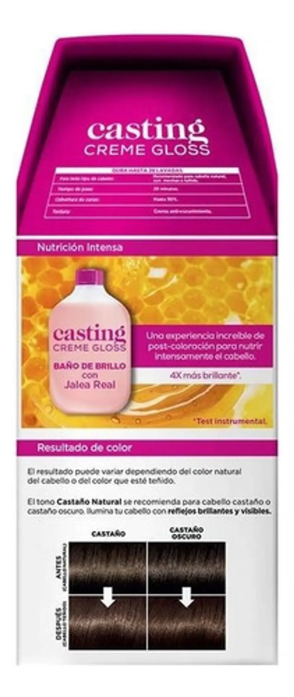 Tintura Casting Creme Gloss 400 Castaño Natural L'oreal 400 Castaño Natural 3
