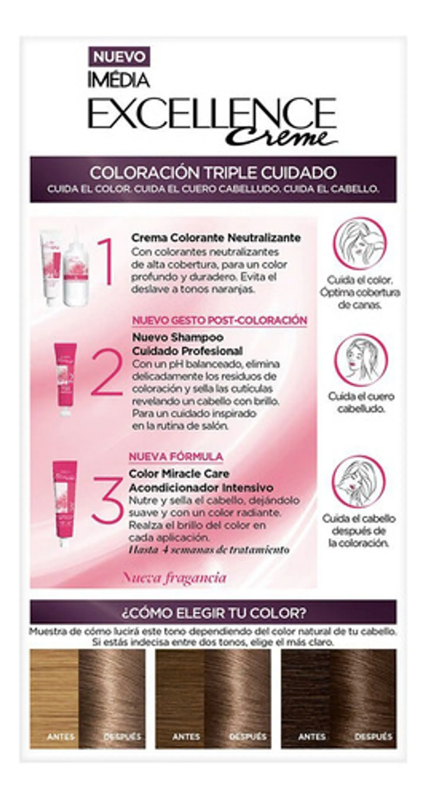Tintura Excellence Creme 7.10 Rubio Cenizo Profundo L'oréal 710 Rubio Cenizo Profundo 3