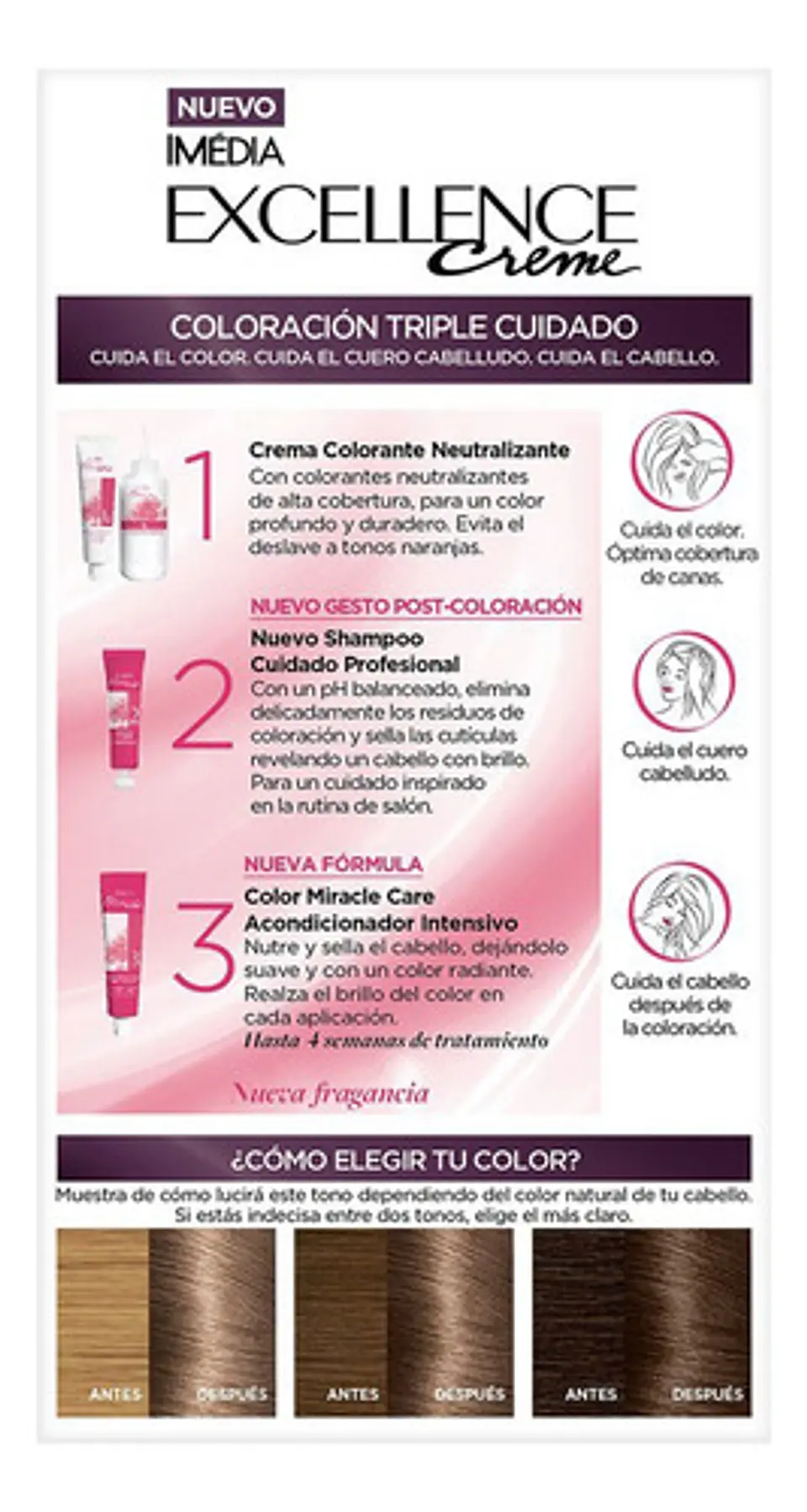 Tintura Excellence Creme 7.10 Rubio Cenizo Profundo L'oréal 710 Rubio Cenizo Profundo 3