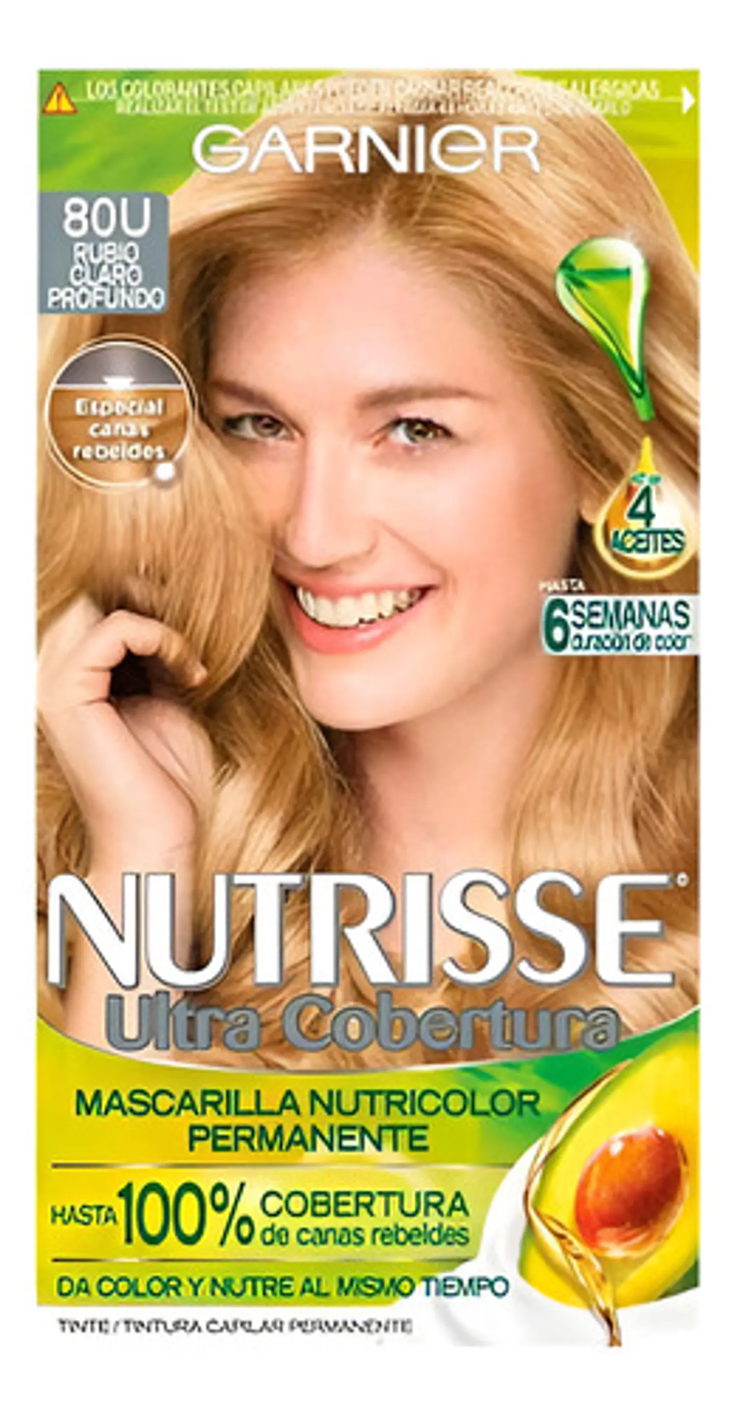 Tintura Garnier Nutrisse Ultra Cob. 80u Rubio Claro Profundo 80u Rubio Claro Profundo 1