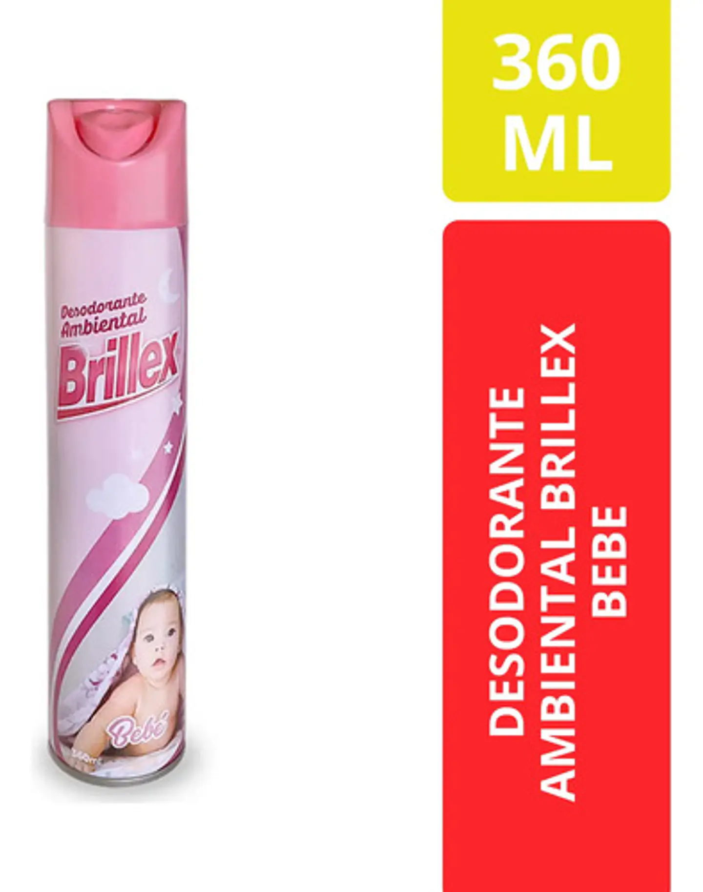 Desodorante Ambiental Brillex Aroma Bebe 360 Ml 3