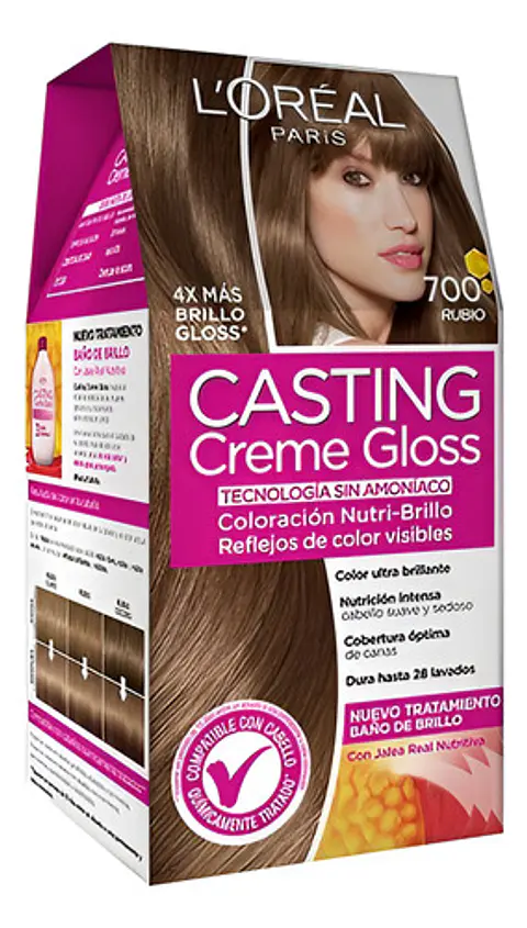 Tintura Casting Creme Gloss Casting Creme Gloss Tono 700 Rubio 15vol. Para Cabello