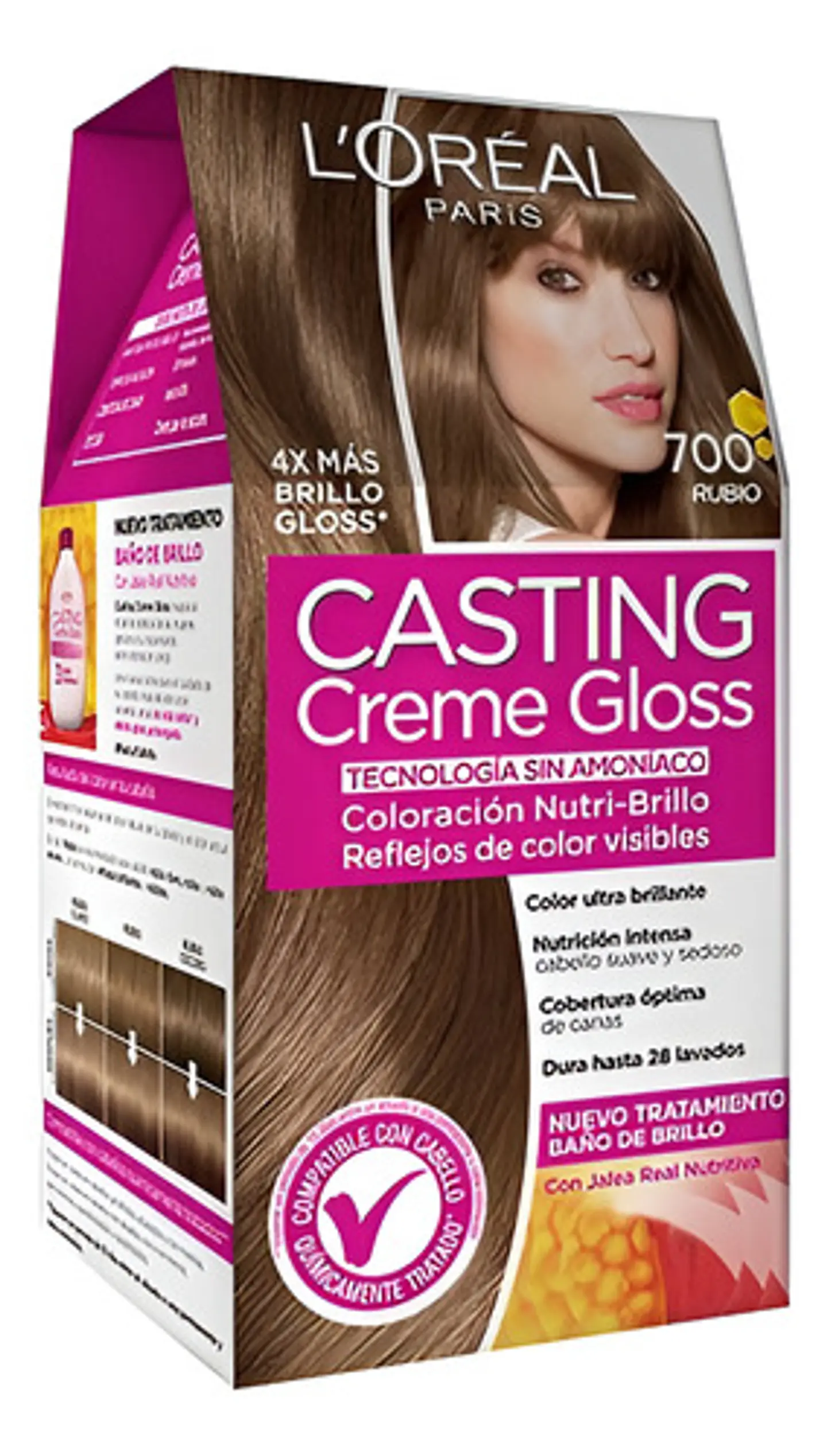 Tintura Casting Creme Gloss Casting Creme Gloss Tono 700 Rubio 15vol. Para Cabello 1