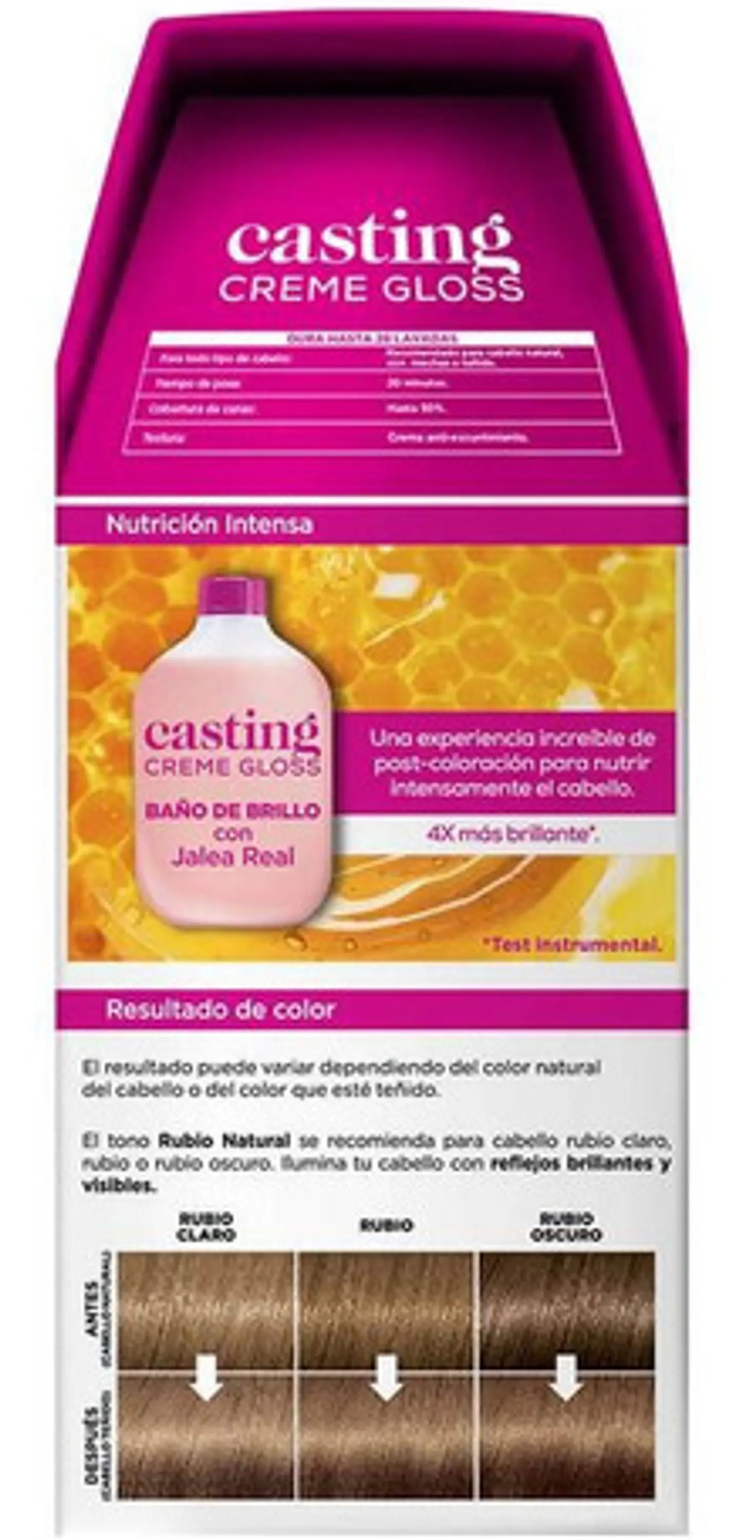 Tintura Casting Creme Gloss Casting Creme Gloss Tono 700 Rubio 15vol. Para Cabello 8