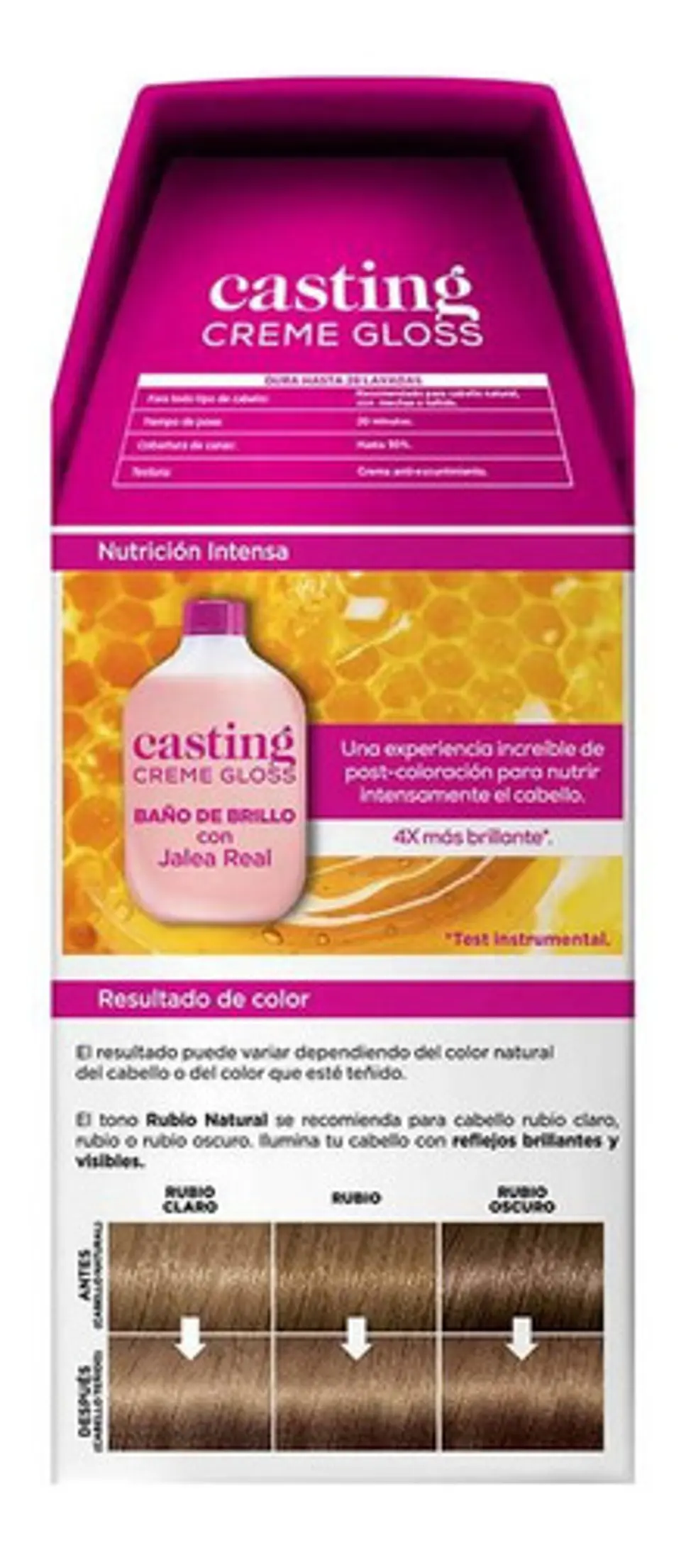 Tintura Casting Creme Gloss Casting Creme Gloss Tono 700 Rubio 15vol. Para Cabello 8