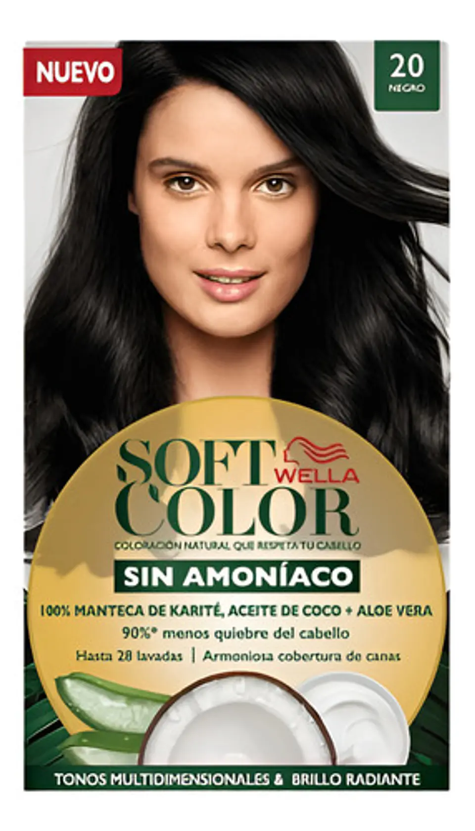 Tintura Wella Soft Color Tinte De Cabello Tono 20 Negro Para Cabello 1