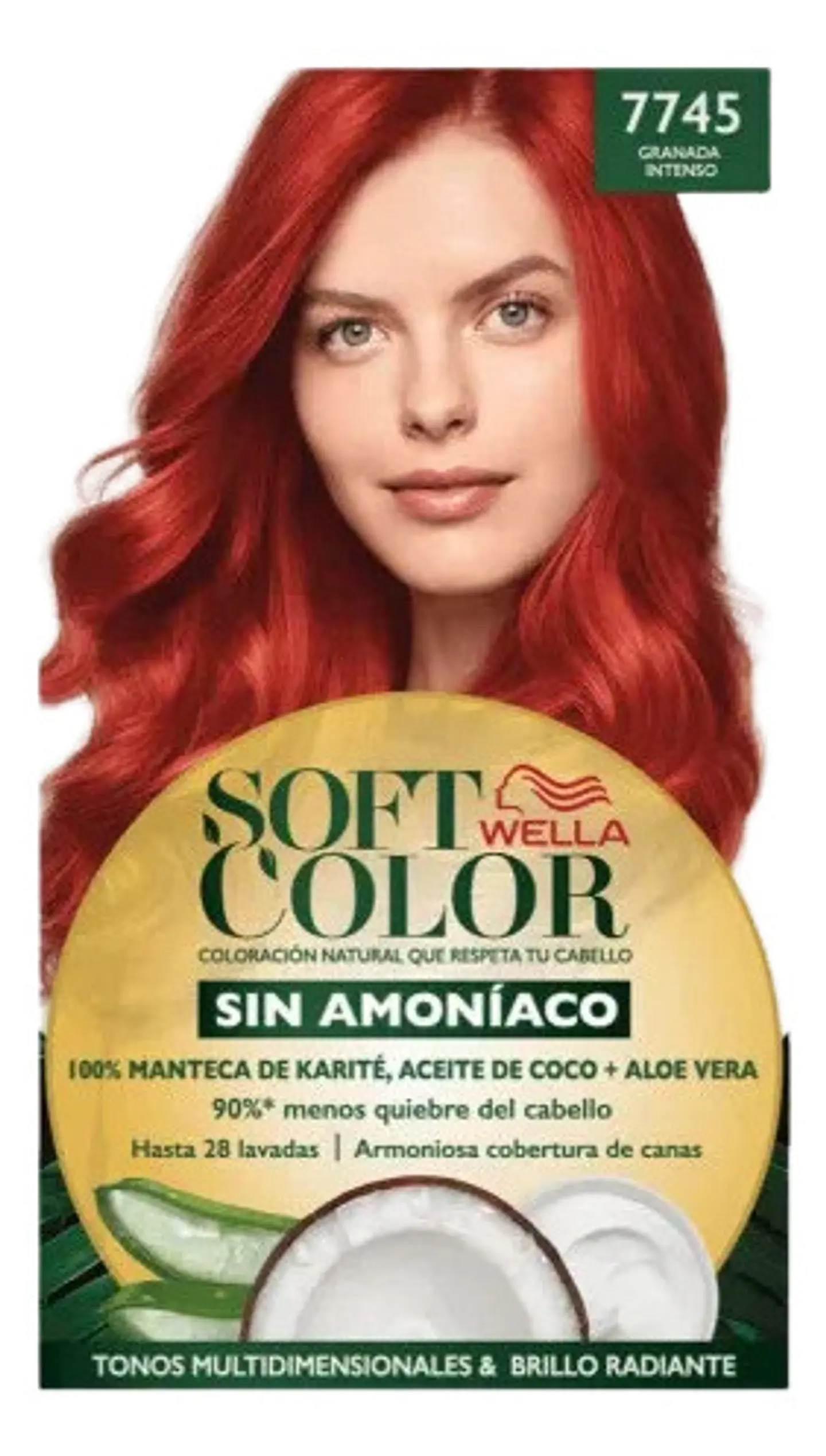 Tintura Wella Soft Color Tinte De Cabello Tono 7745 Granada Intenso Para Cabello 1