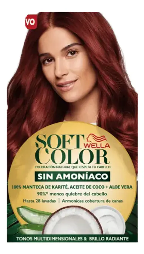 Tintura Permanente Hidratante Soft Color Caoba 55 Wella