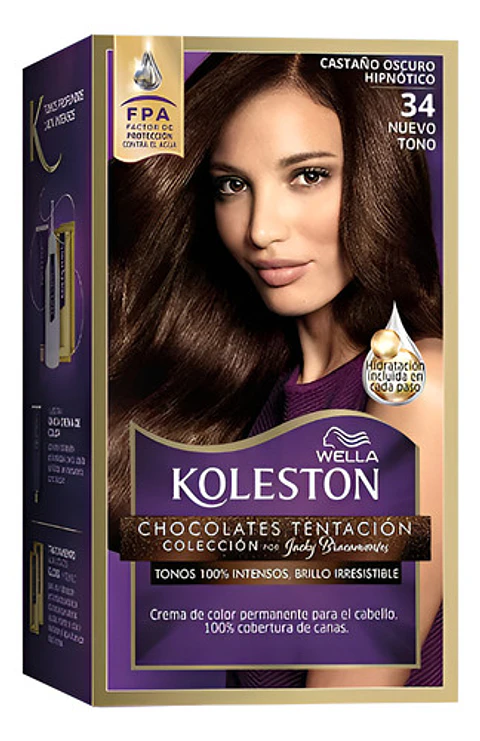 Koleston Tintura Permanente Hidratante Castaño Oscuro 34