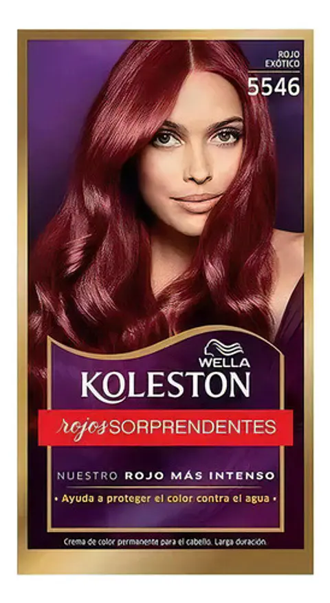 Tintura Koleston Kit Permanente Tono 5546 Rojo Exótico