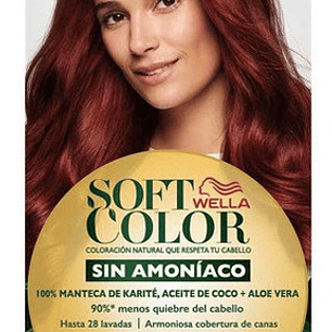 Tintura Permanente Hidratante Soft Color Caoba 55 Wella