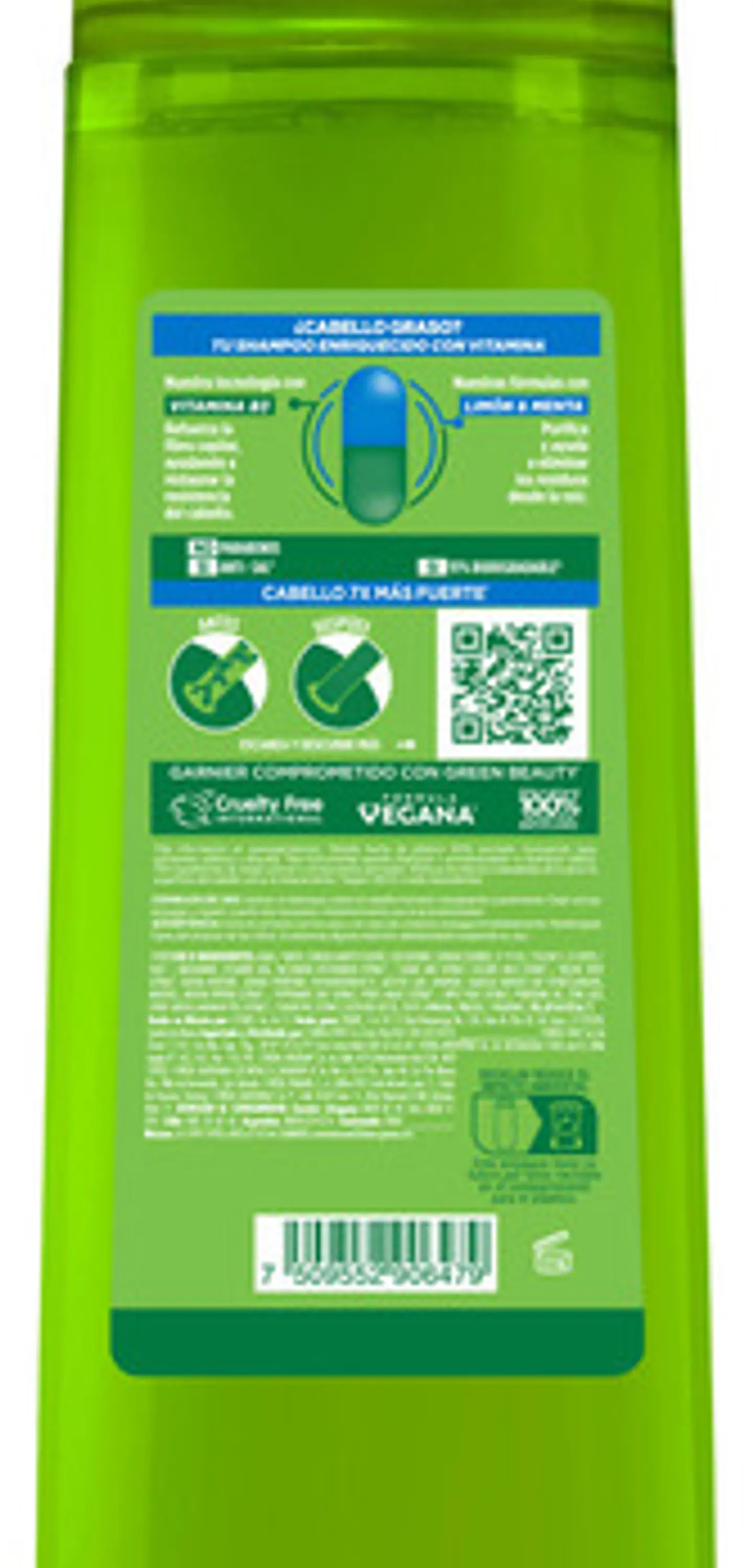 Shampoo Fructis Frescura Vitaminada 350 Ml 2
