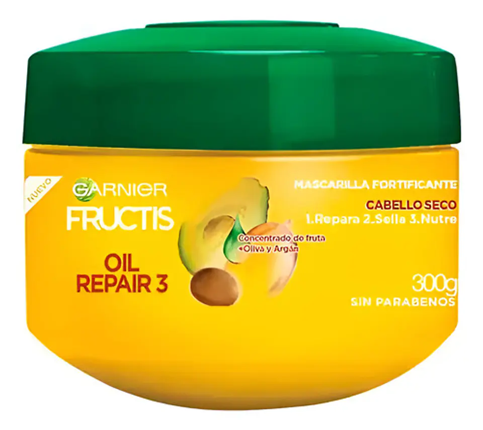 Mascarilla Fortificante Fructis Oil Repair 3 Rec Nutri 300 G 1