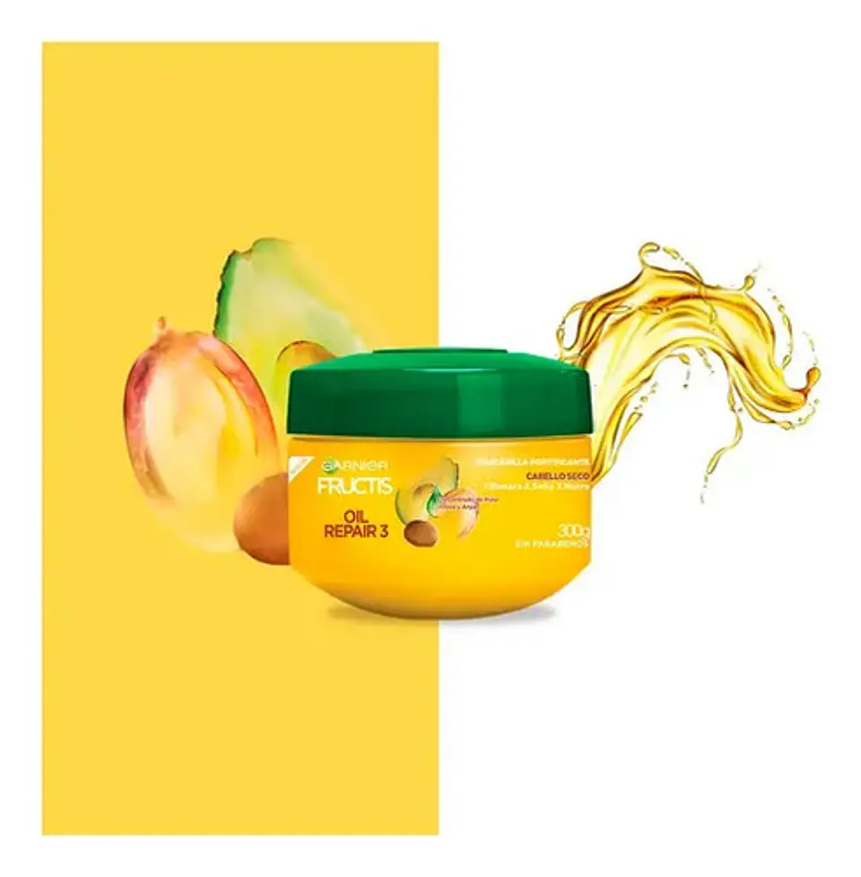 Mascarilla Fortificante Fructis Oil Repair 3 Rec Nutri 300 G 2