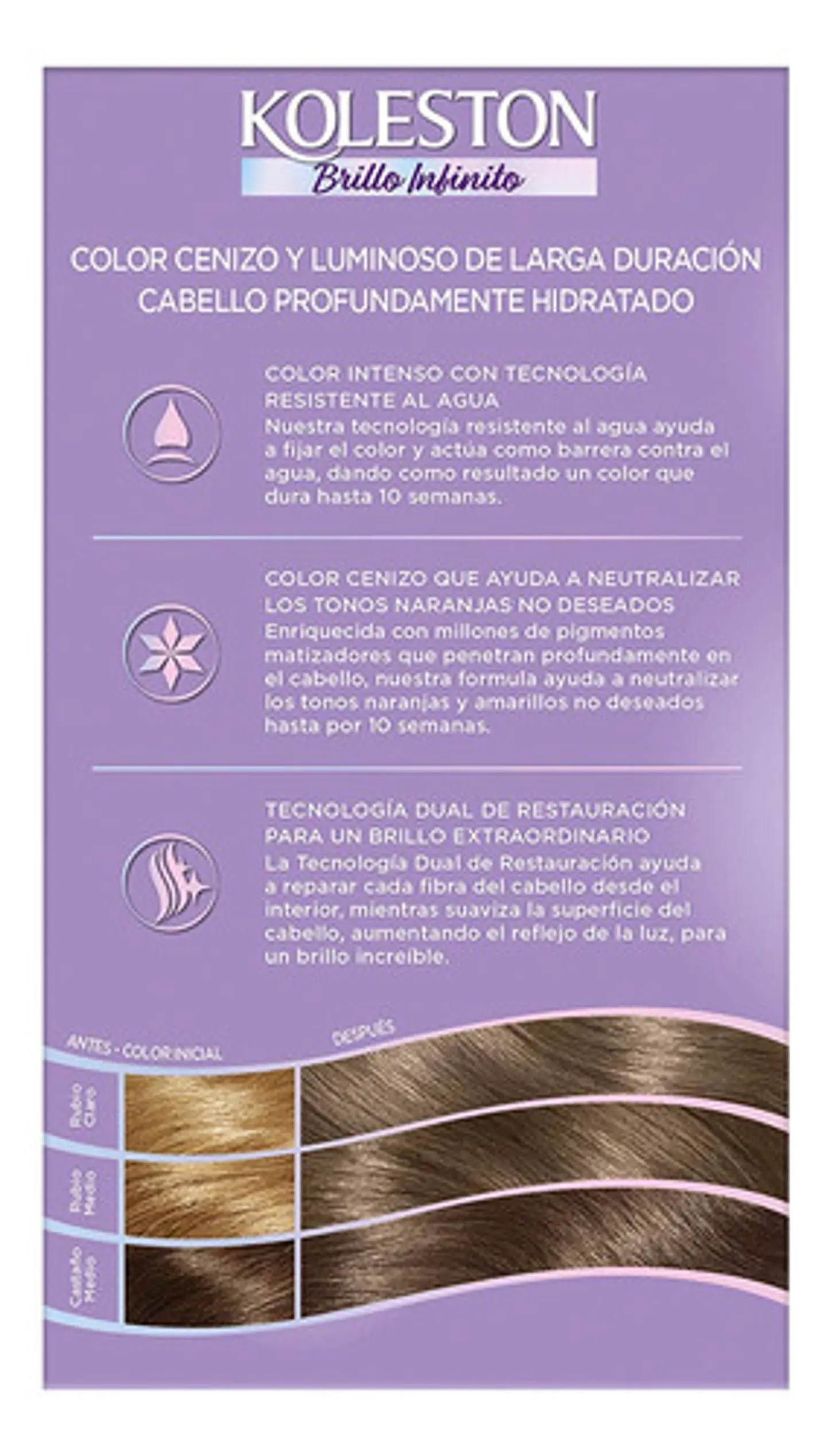 Koleston Tintura Per Brillo Infinito Rubio Medio Perlado 718 2
