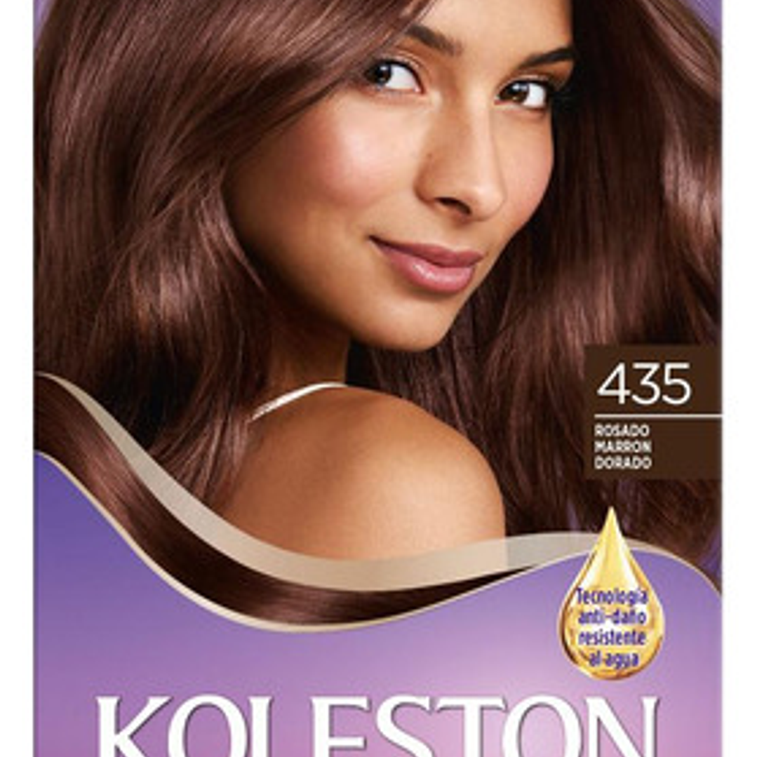 Kit Tinta Koleston N°435 Rosado Marrón Dorado 1