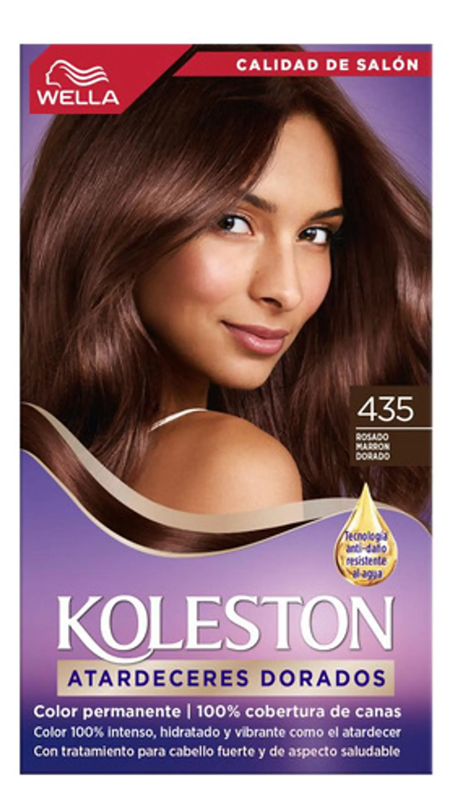 Kit Tinta Koleston N°435 Rosado Marrón Dorado 1