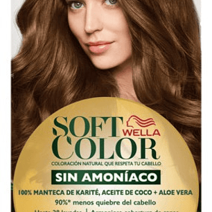 Tintura Wella Soft Color Tinte De Cabello Tono 60 Rubio Oscuro Para Cabello