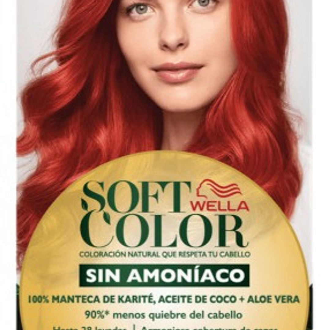 Tintura Wella Soft Color Tinte De Cabello Tono 7745 Granada Intenso Para Cabello 1