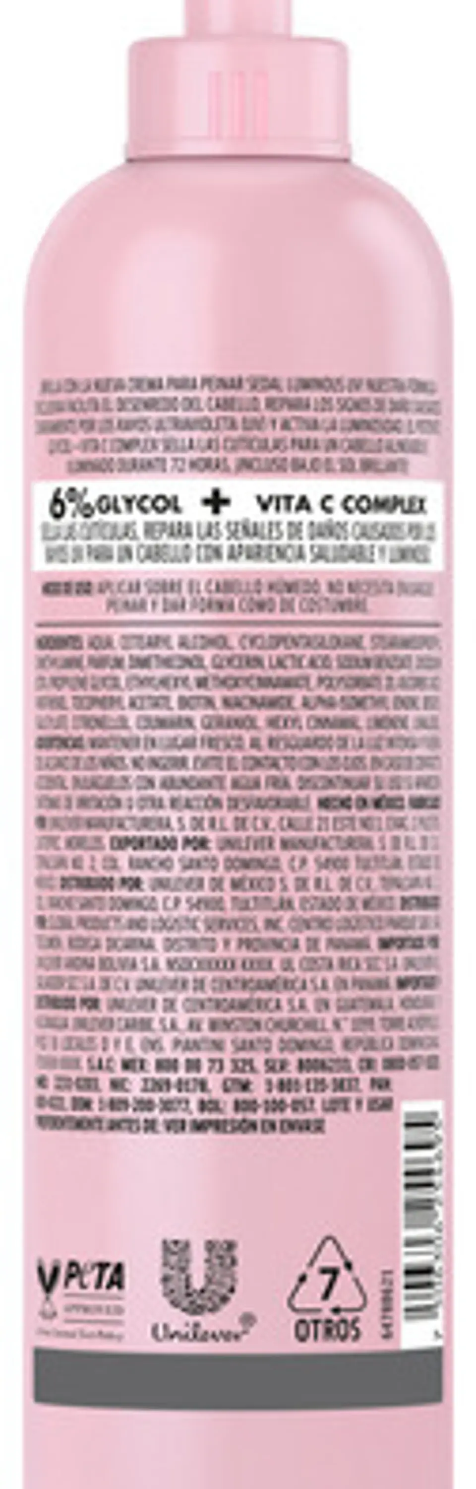 Crema Para Peinar Sedal Luminous Uv 300ml 3