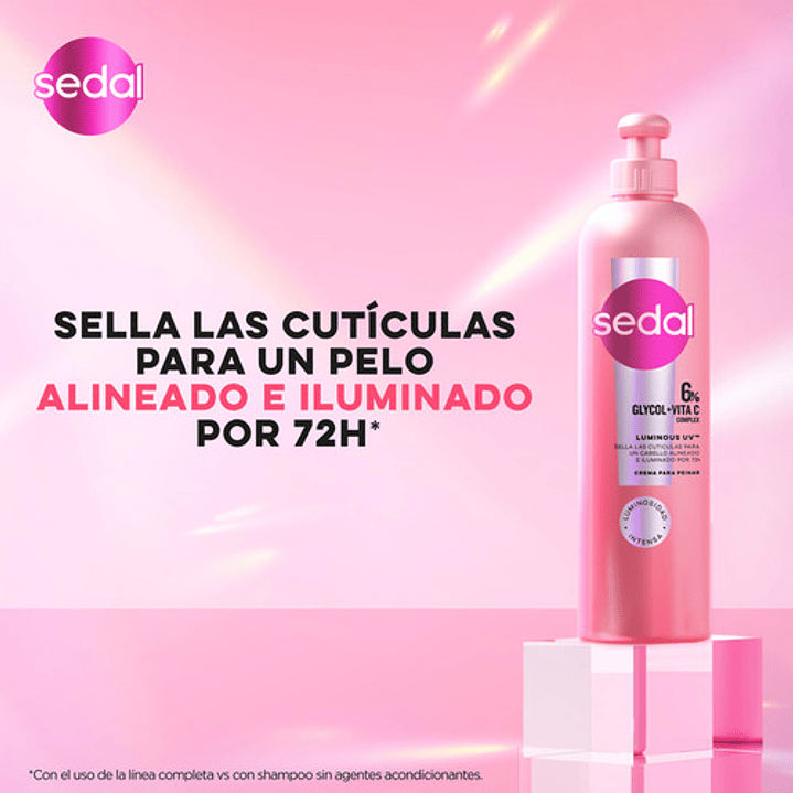 Crema Para Peinar Sedal Luminous Uv 300ml 5