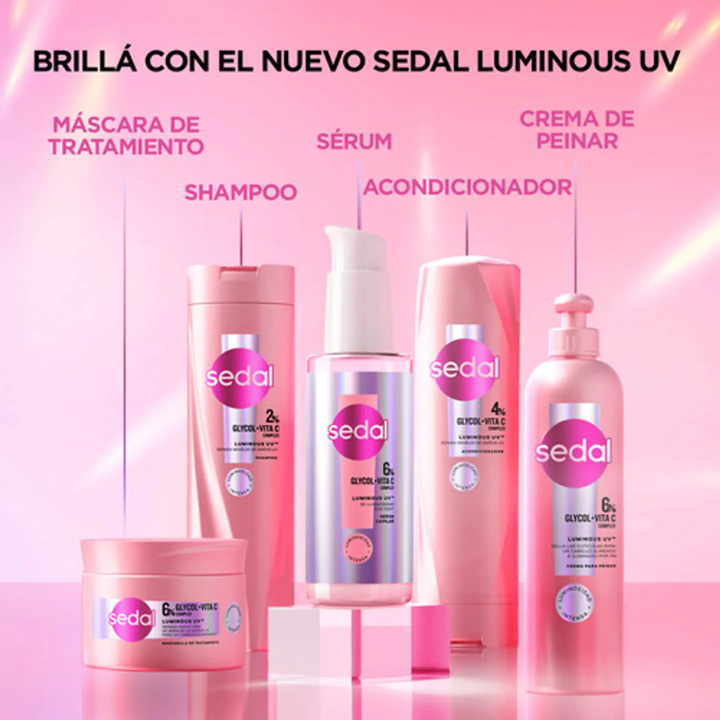 Crema Para Peinar Sedal Luminous Uv 300ml 7
