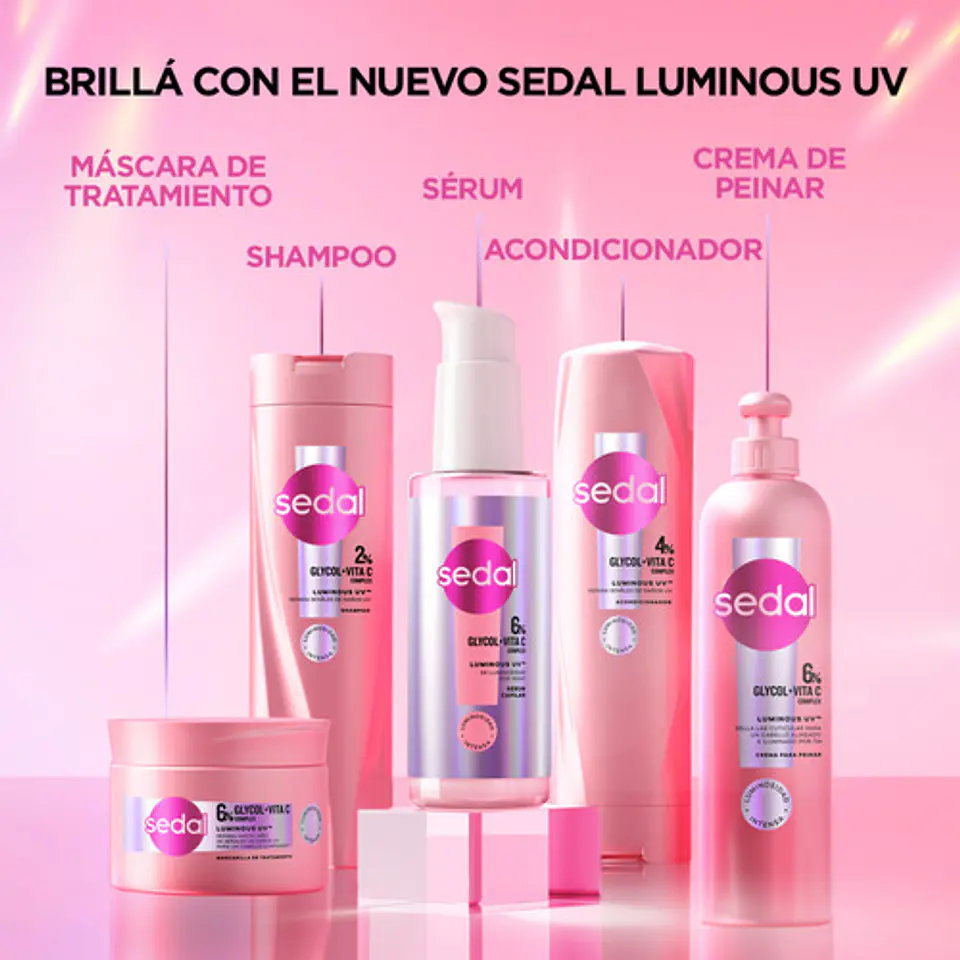 Crema Para Peinar Sedal Luminous Uv 300ml 7
