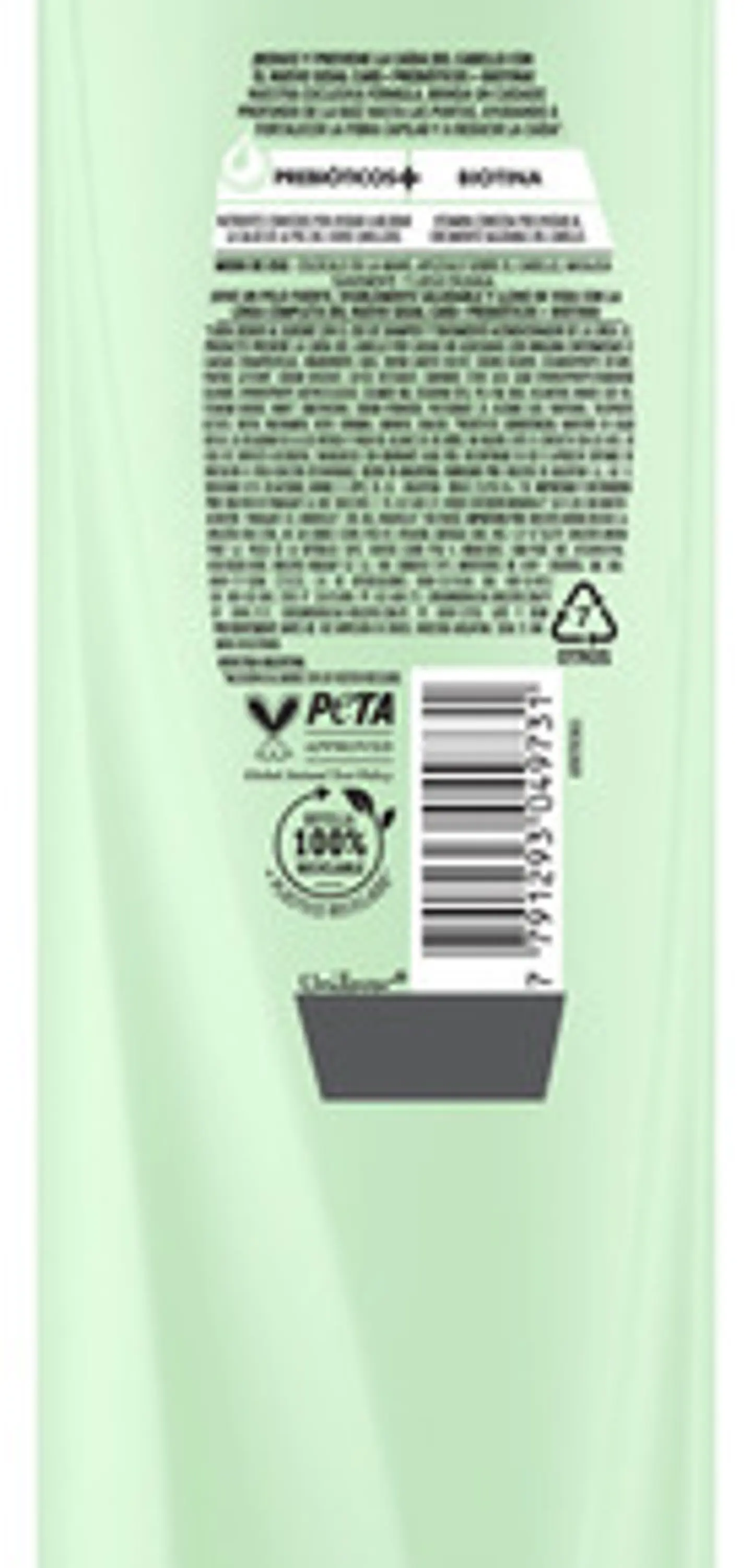Sedal Care Sh Reg Previoticos+biotina Fco Pl 340ml 3