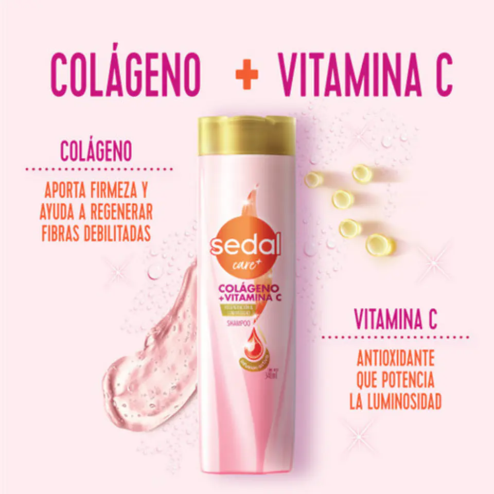 Sedal Shampoo Colageno + Vitamina C X 340ml 5