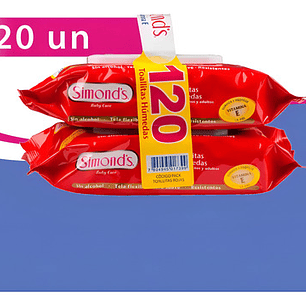 Pack Toallitas Simond S Húmedas Vitamina E 60 - Pack - 2 Und
