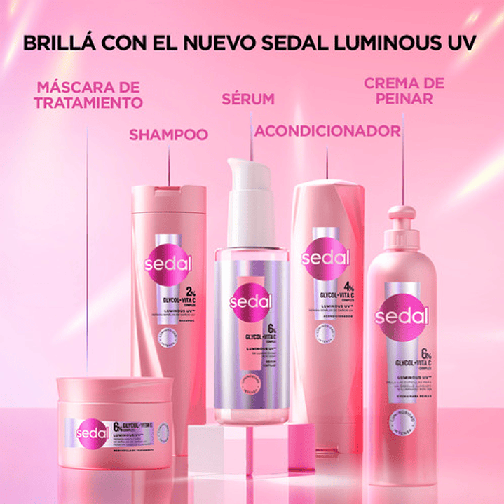 Shampoo Sedal Luminous Uv 340ml 5