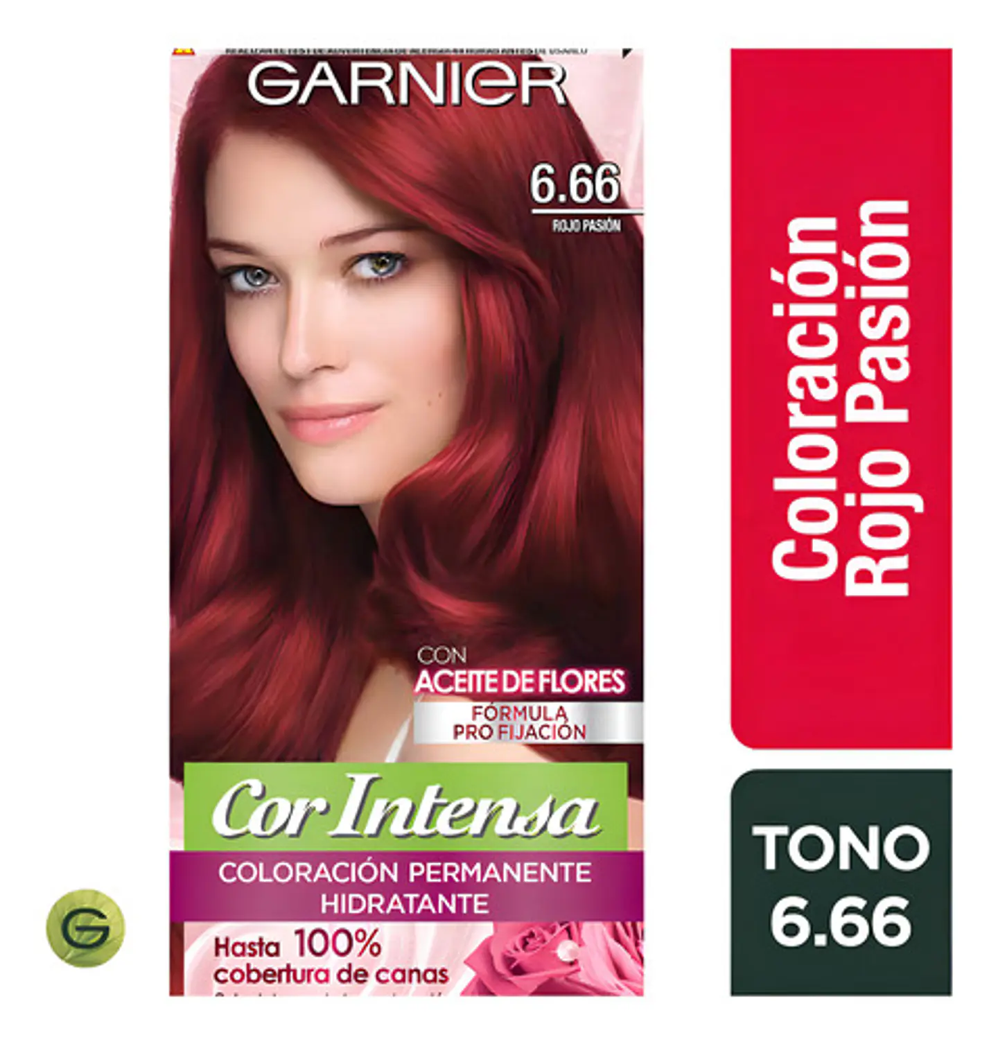 Coloración Nutrisse Cor Intensa Garnier Tintura Capilar Permanente Cor Intensa Tono Rojo Pasion Para Cabello X 45g 2