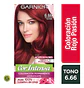 Coloración Nutrisse Cor Intensa Garnier Tintura Capilar Permanente Cor Intensa Tono Rojo Pasion Para Cabello X 45g - Miniatura 2