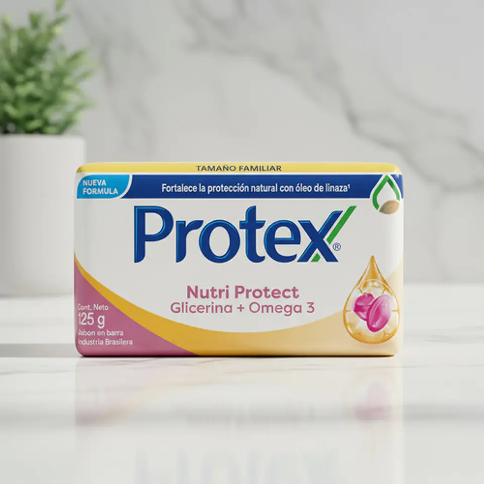 Jabón Barra Protex Nutri Protect Omega 3 Antibacterial 125g 2