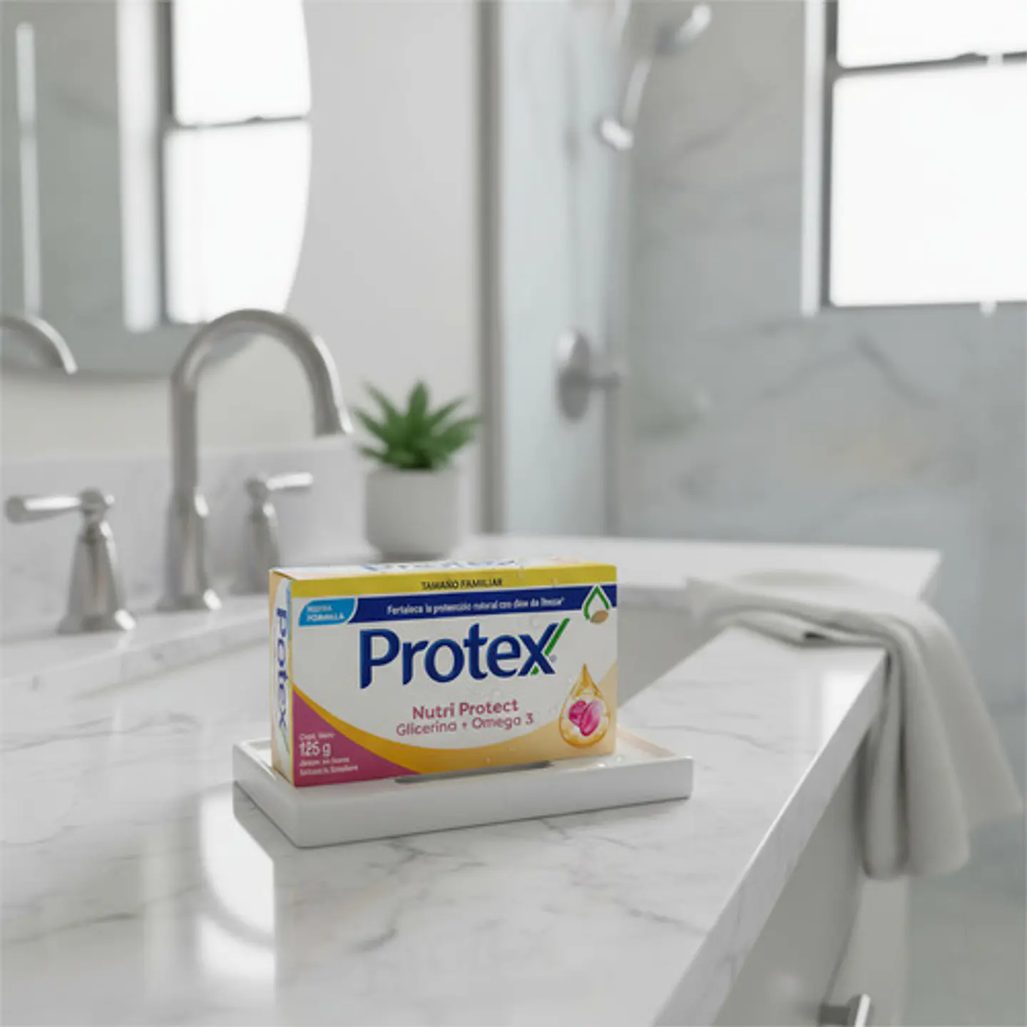 Jabón Barra Protex Nutri Protect Omega 3 Antibacterial 125g 4