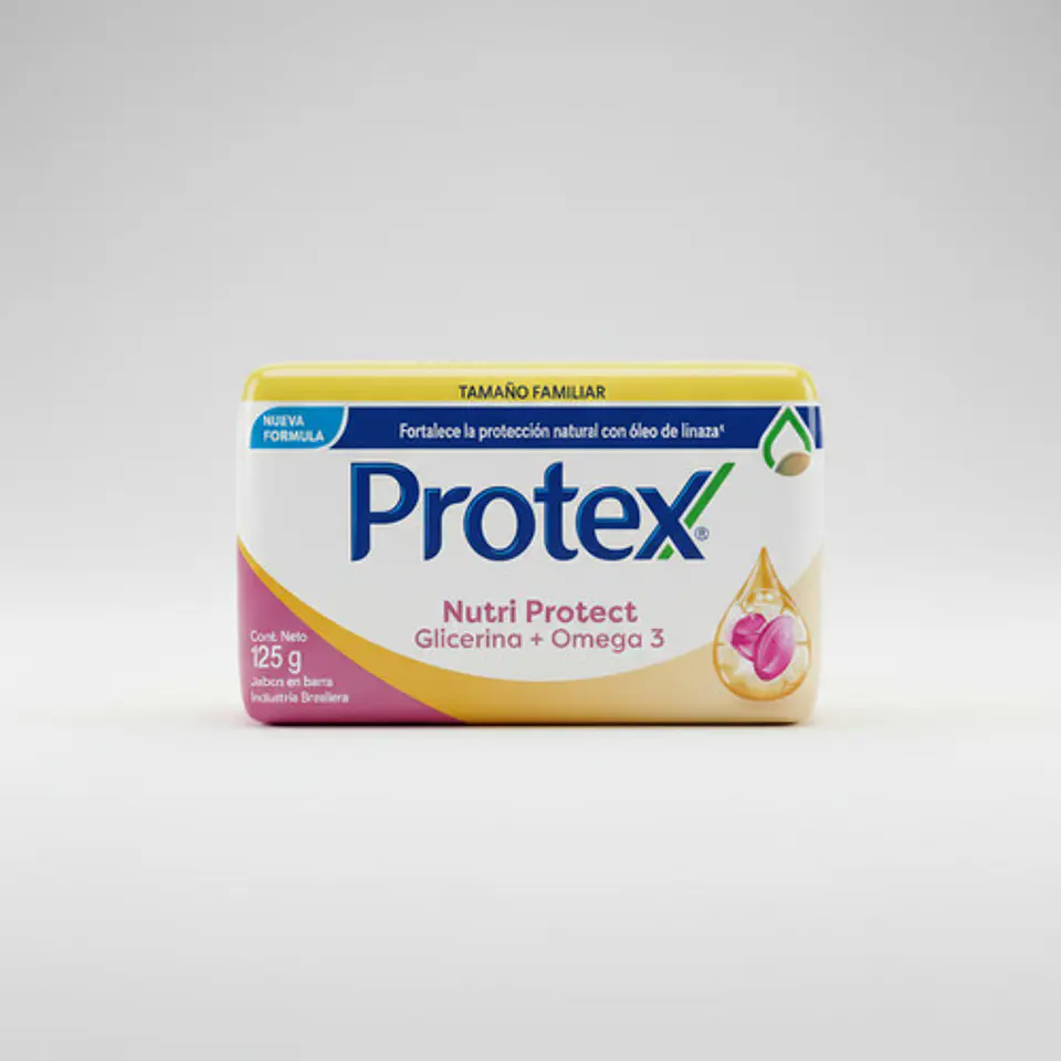 Jabón Barra Protex Nutri Protect Omega 3 Antibacterial 125g 5