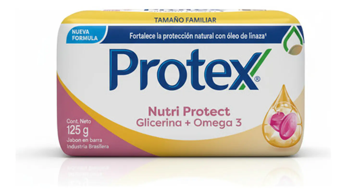 Jabón Barra Protex Nutri Protect Omega 3 Antibacterial 125g 7