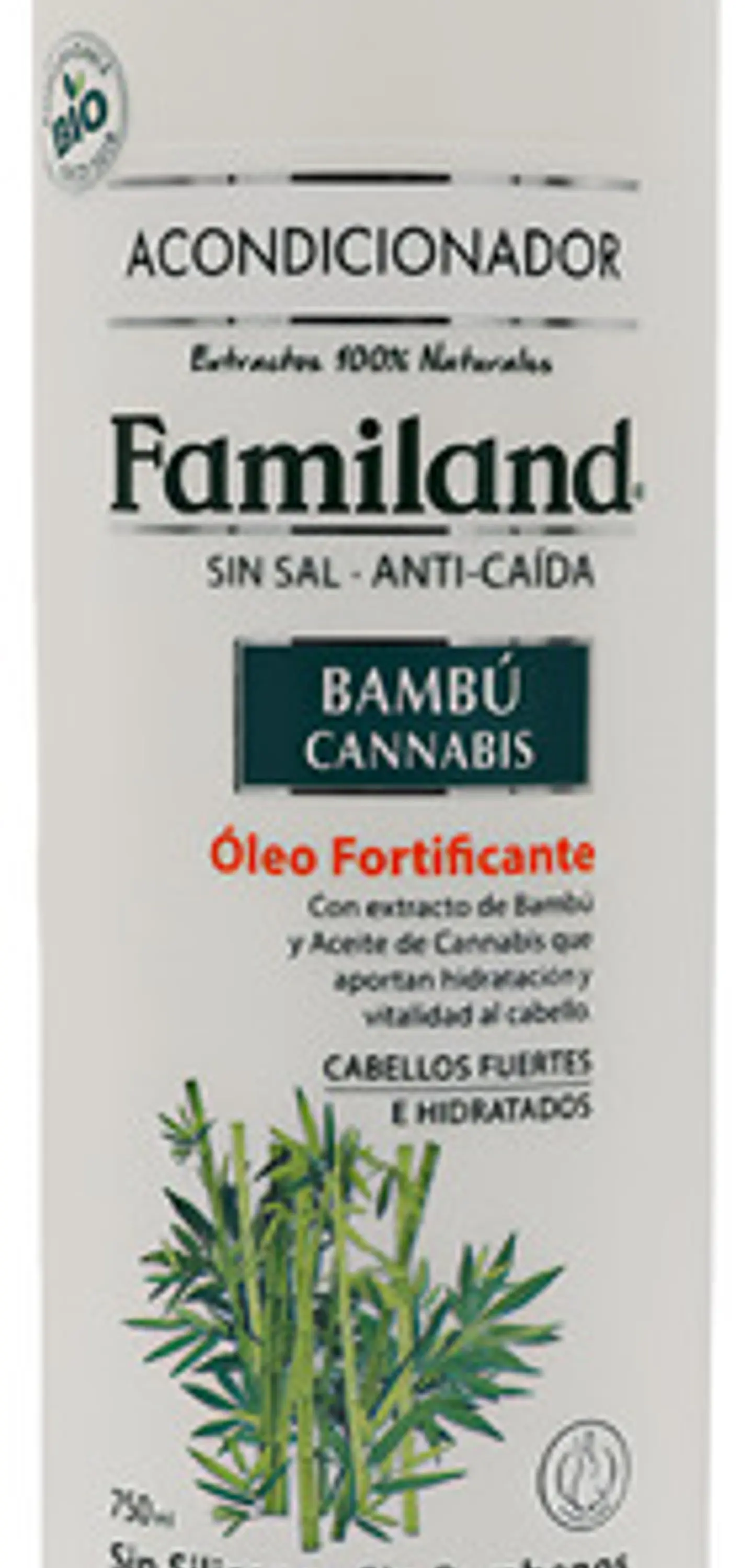 Acondicionador Familand 750ml Anti Caida C.bambú Bio Sin Sal 1