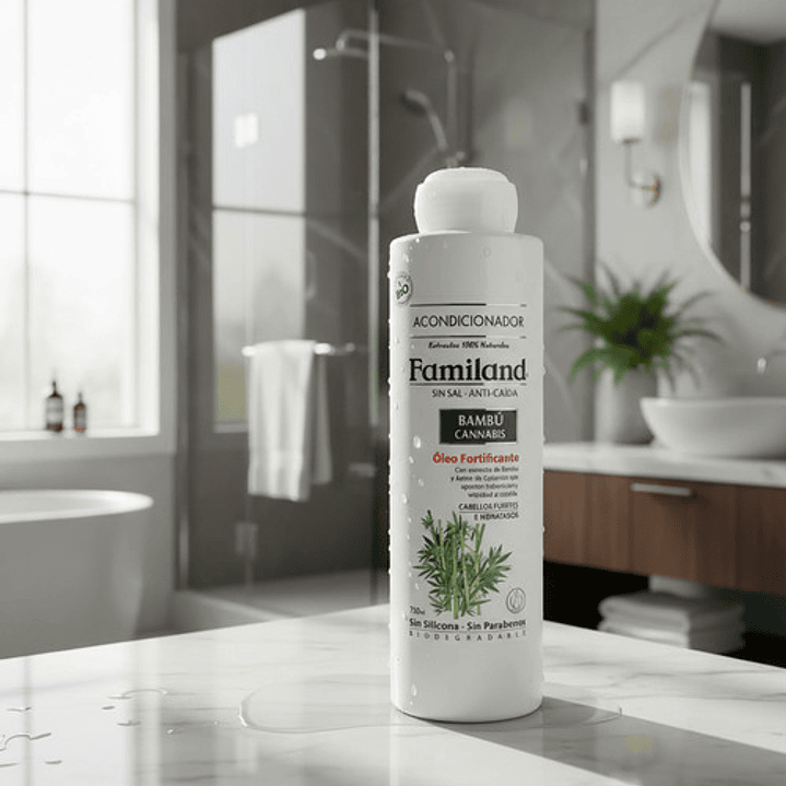 Acondicionador Familand 750ml Anti Caida C.bambú Bio Sin Sal 4