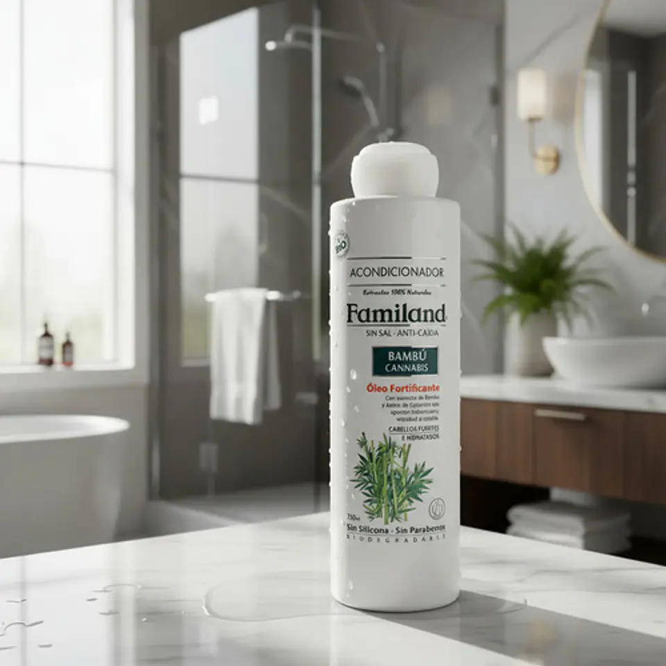 Acondicionador Familand 750ml Anti Caida C.bambú Bio Sin Sal 4