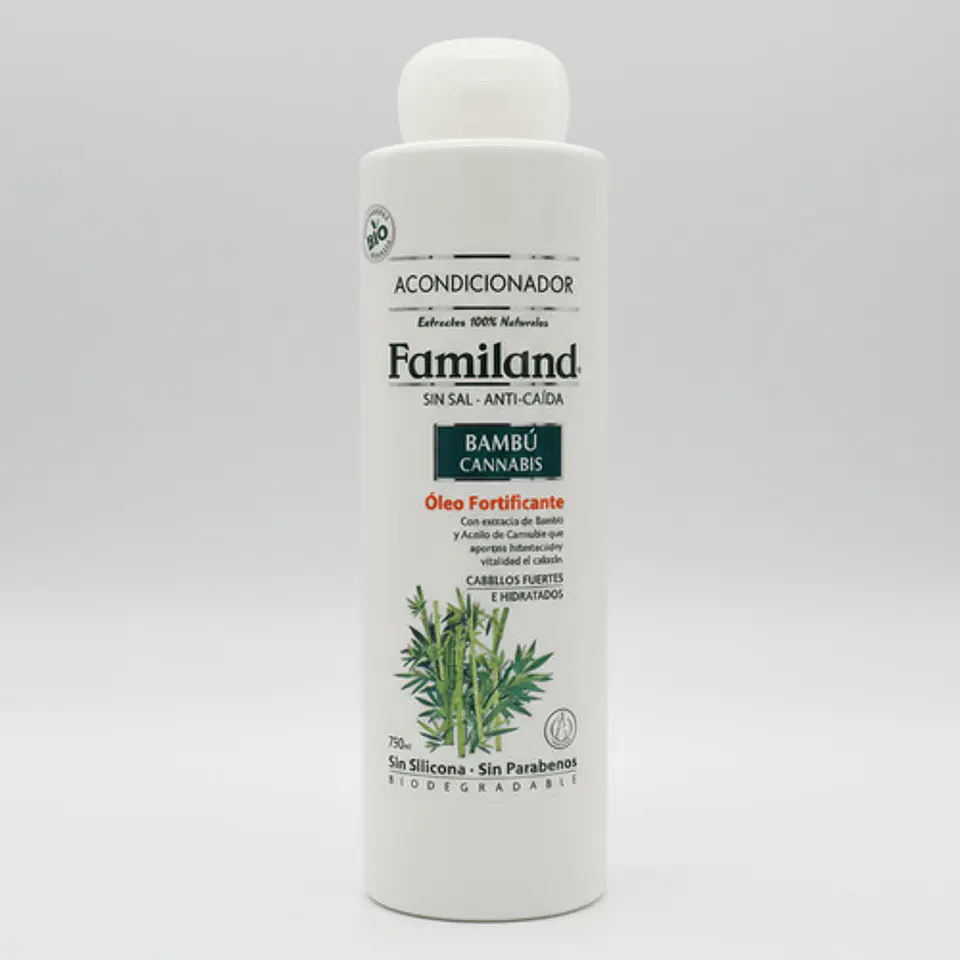 Acondicionador Familand 750ml Anti Caida C.bambú Bio Sin Sal 5