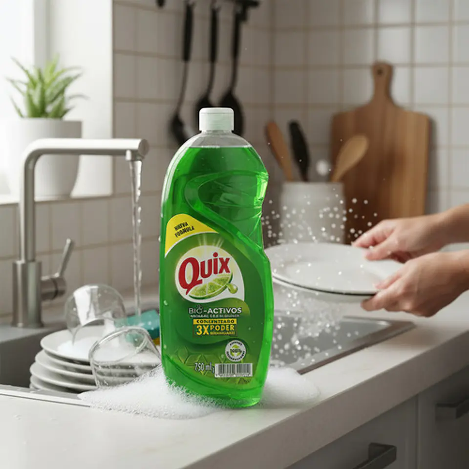 Pack 5 Lavaloza Quix Biodegradable Aroma Limón 750ml 5