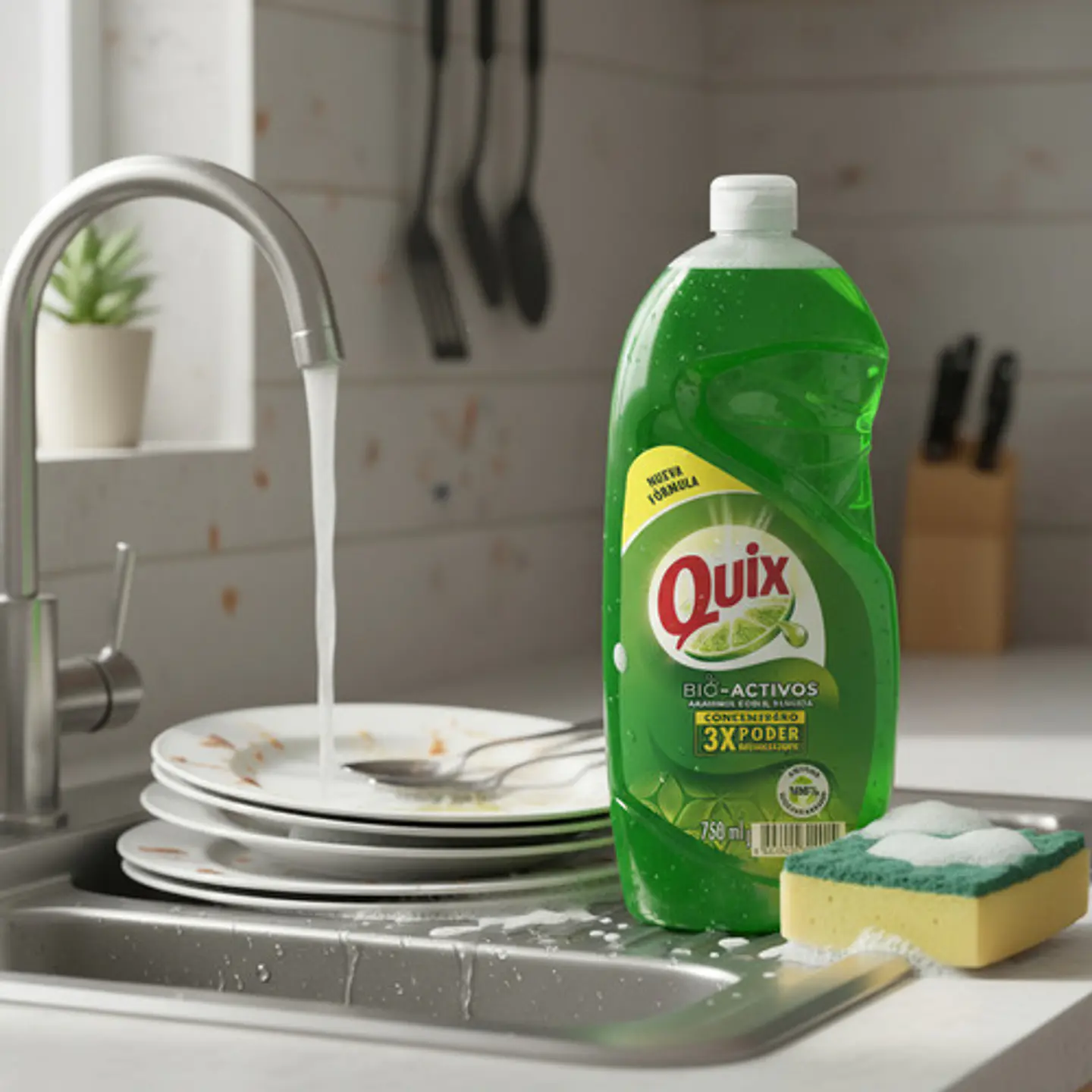 Pack 5 Lavaloza Quix Biodegradable Aroma Limón 750ml 6